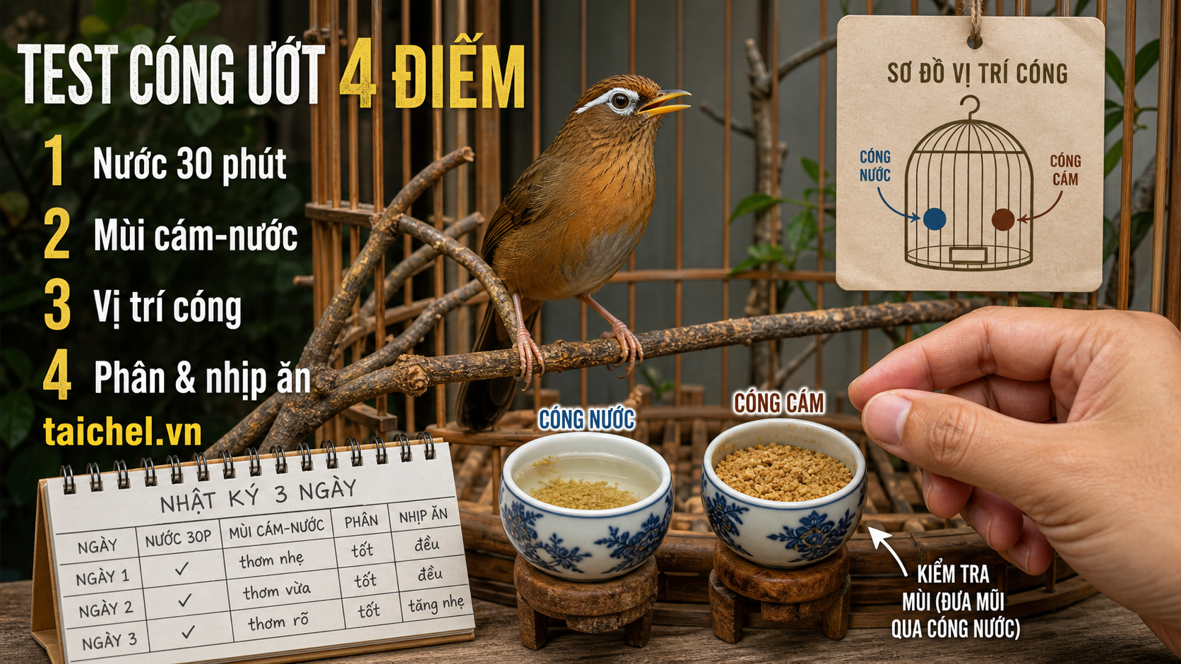Infographic Test Cóng Ướt 4 Điểm cho họa mi