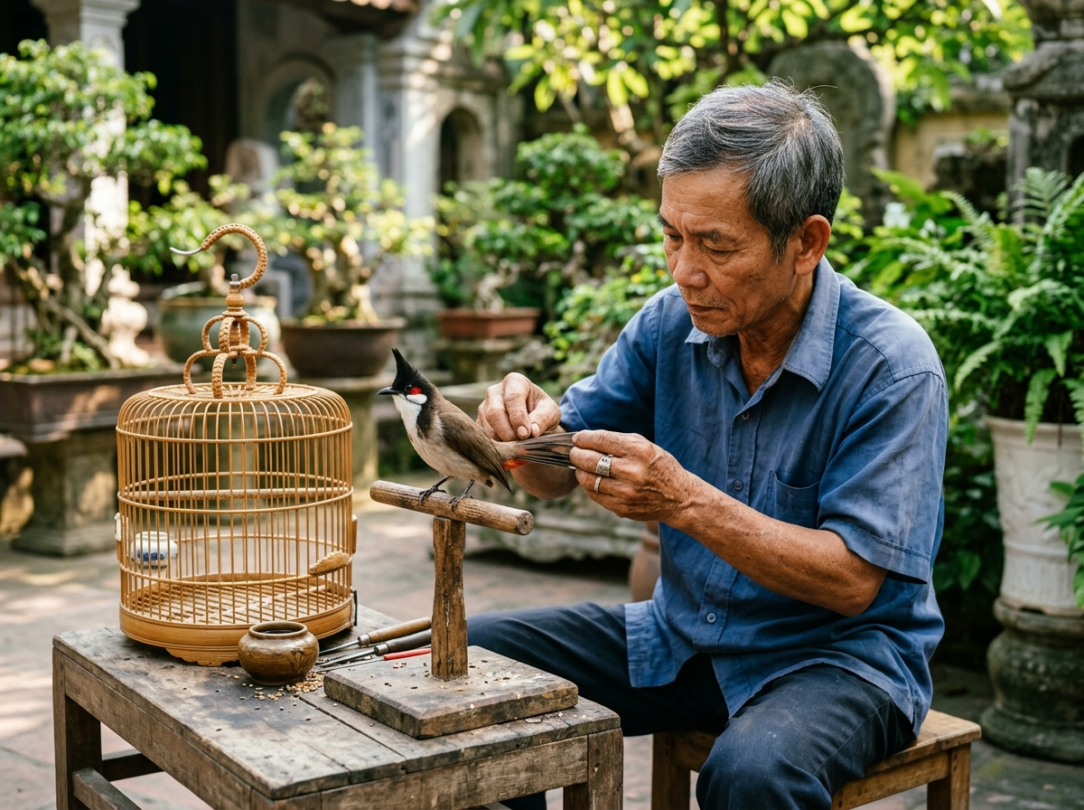 Cẩm nang hỏi đáp mùa thay lông chào mào toàn diện cho nghệ nhân