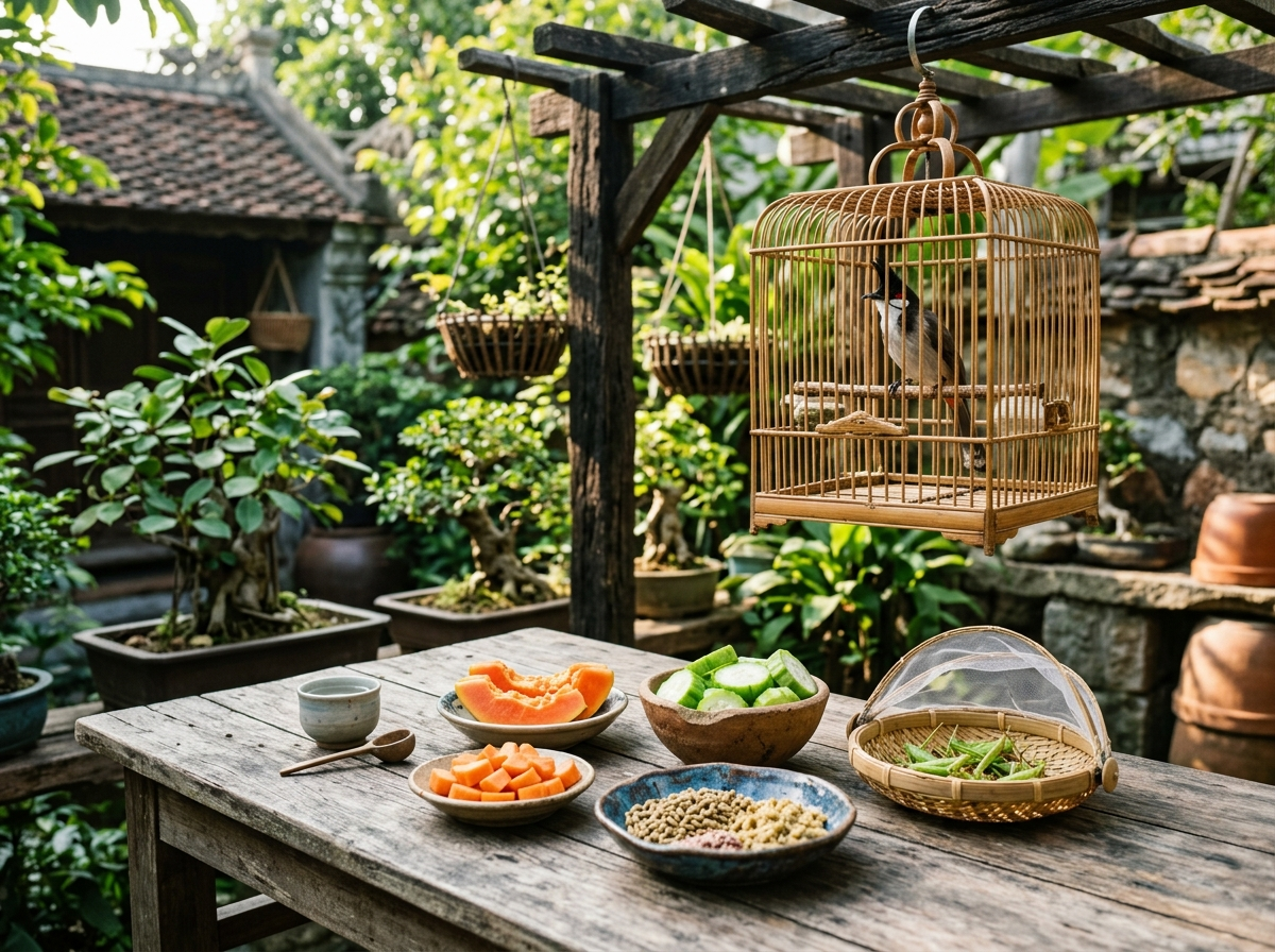 Kinh nghiệm hỏi đáp mùa thay lông chào mào giúp phục hồi thể lực và lên lửa bền bỉ