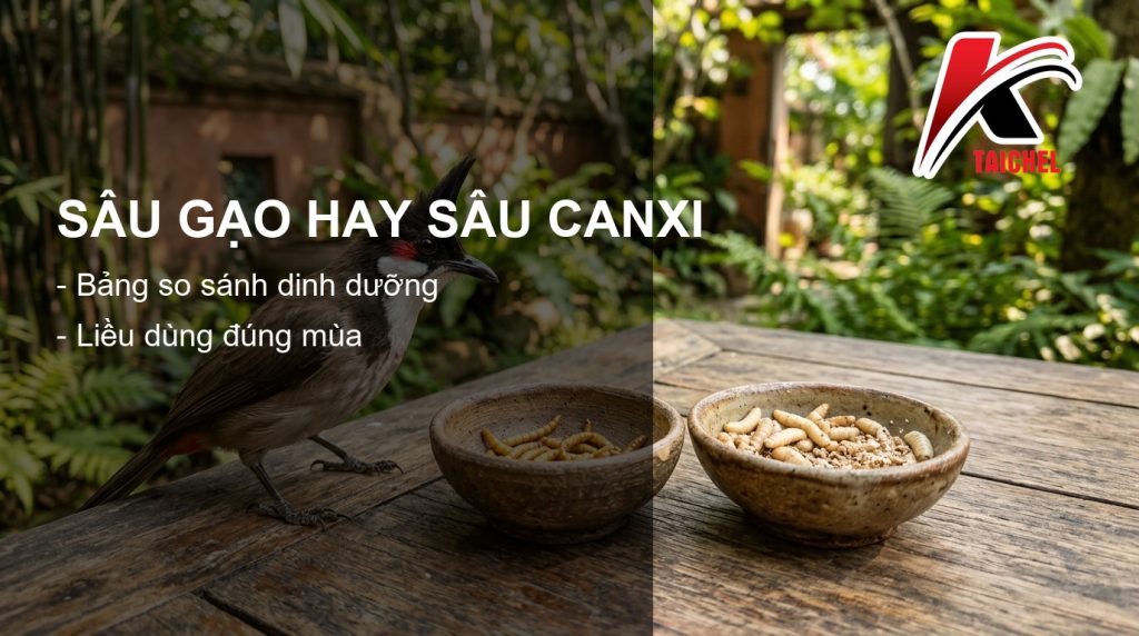Sâu Gạo Hay Sâu Canxi Cho Chào Mào: Bảng So Sánh Và Liều Dùng Đúng Mùa