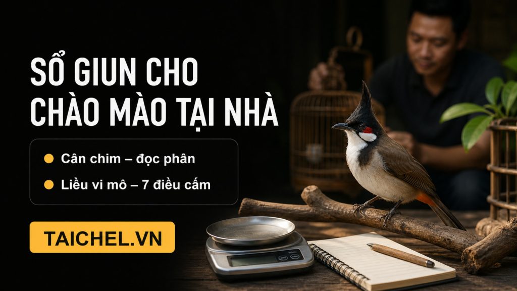 Sổ giun cho chào mào tại nhà: Cân chim, đọc phân, liều vi mô và 7 điều cấm