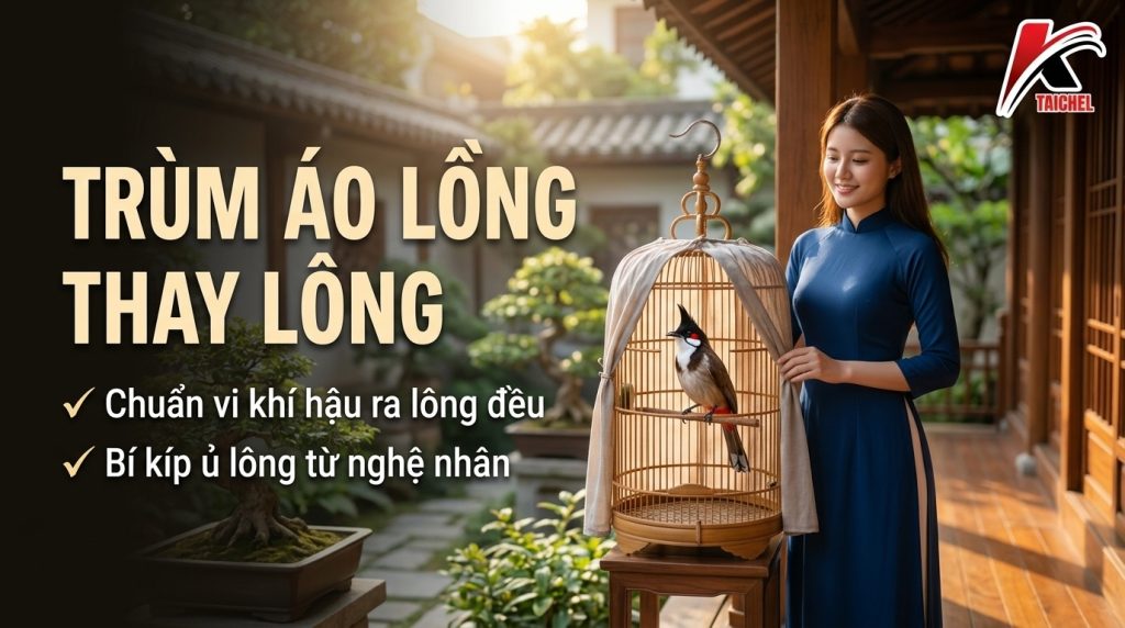 Cách Trùm Áo Lồng Chào Mào Thay Lông Chuẩn Vi Khí Hậu Giúp Lông Ra Đều