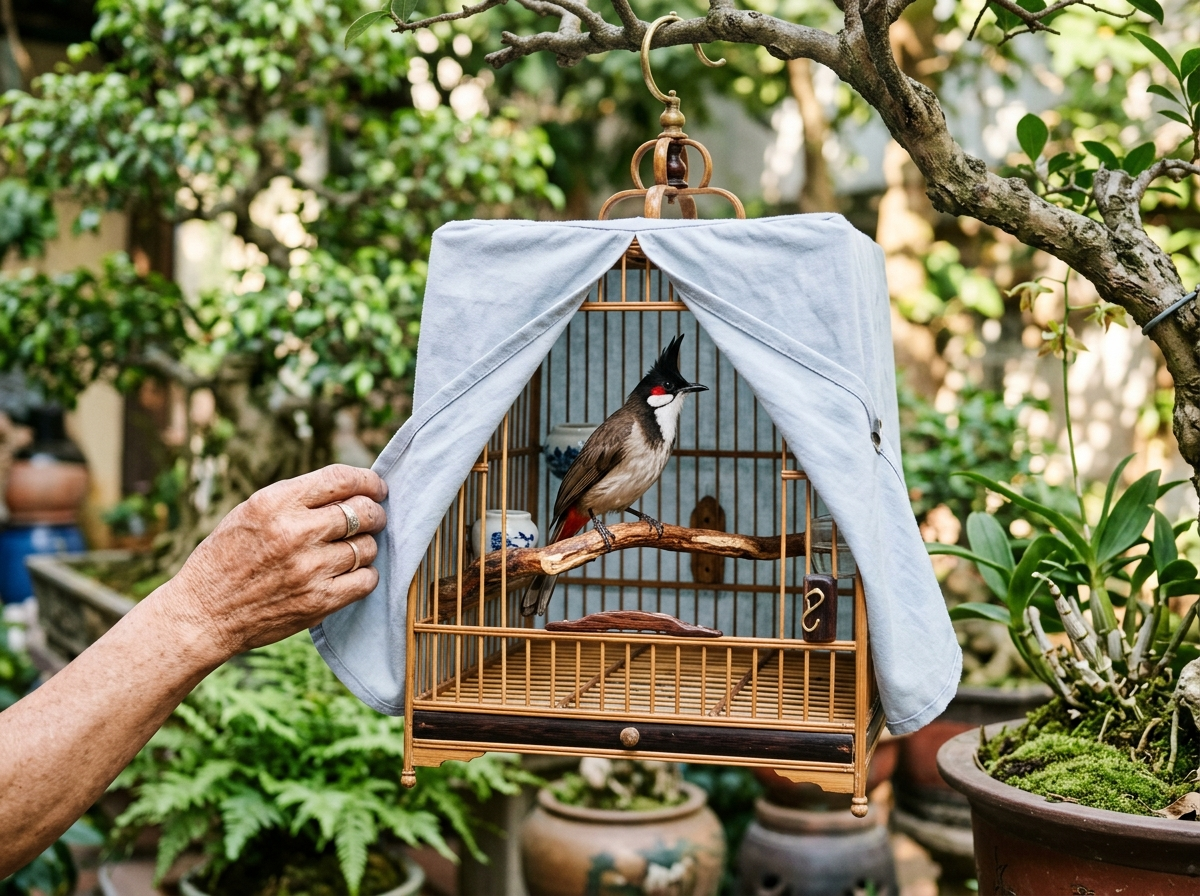 Kỹ thuật trùm áo lồng chào mào vi khí hậu mở hé mặt trước chuẩn xác