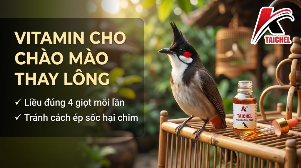 Vitamin Cho Chào Mào Thay Lông: Liều Đúng Không Ép, Tránh Cách Kích Sốc Hại Chim