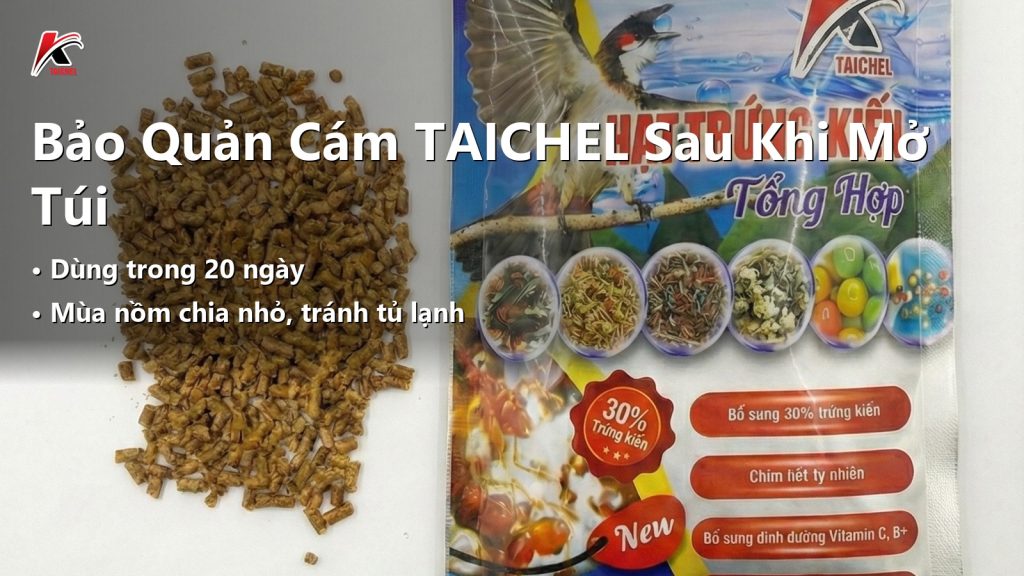 Cách Dùng Và Bảo Quản Cám TAICHEL Sau Khi Mở Túi (Kể Cả Mùa Nồm)