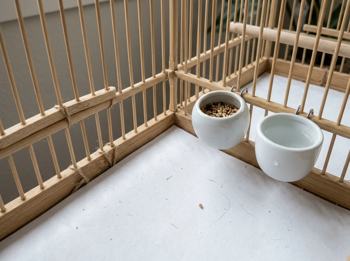 đáy lồng chào mào sạch sẽ đang được kiểm tra
