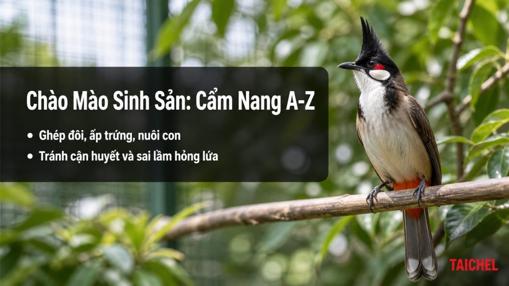 chào mào sinh sản cẩm nang từ a đến z ghép đôi ấp trứng nuôi con