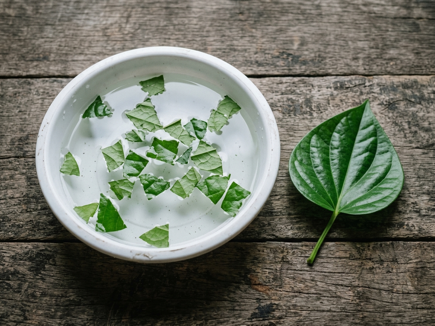 Lá trầu không tươi và chậu nước tắm cho chim, mẹo dân gian trị mạt lông an toàn