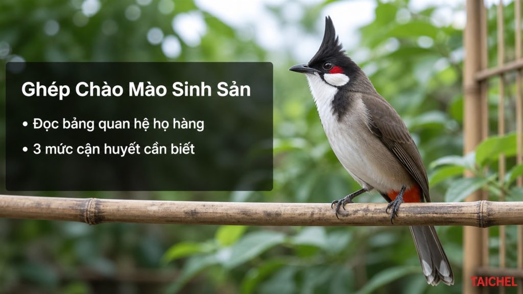 ghép chào mào sinh sản cận huyết đọc bảng quan hệ họ hàng
