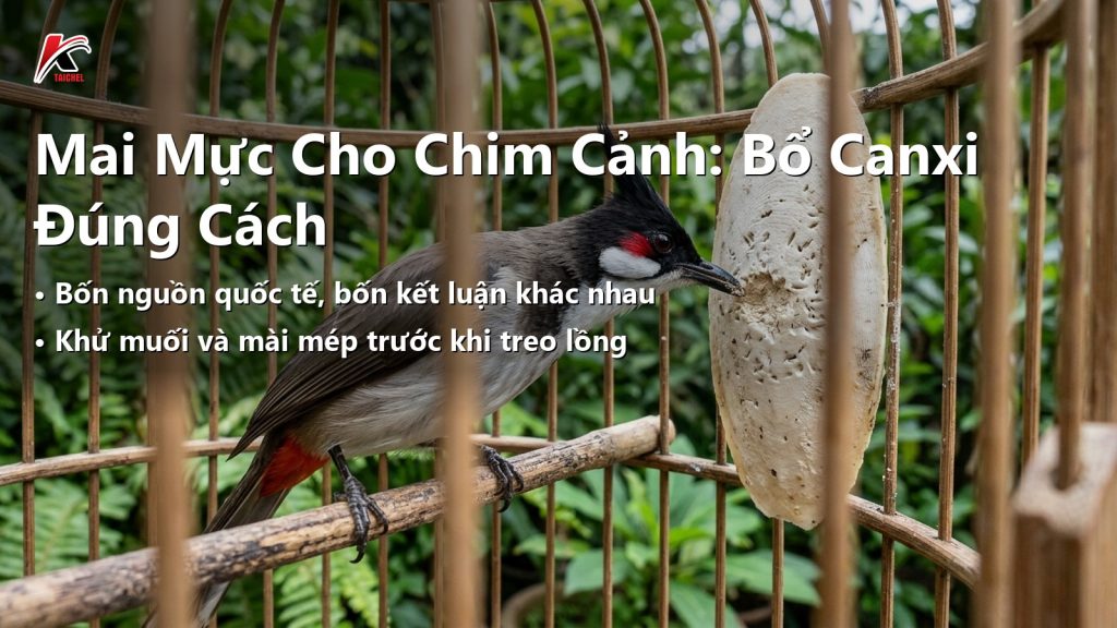 Mai Mực Cho Chim Cảnh: Bổ Canxi Đúng Cách, Mài Mỏ Tự Nhiên