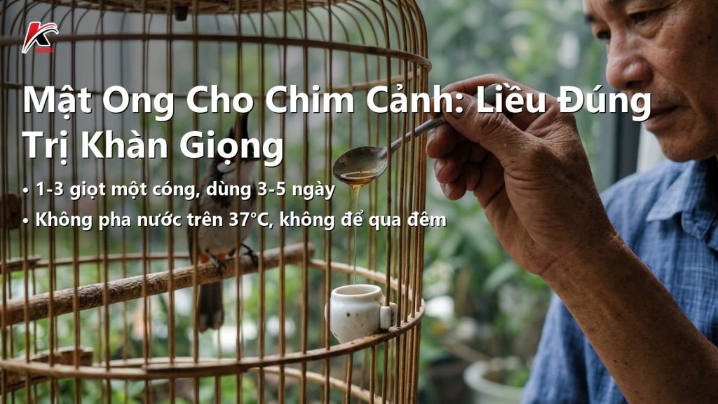 Mật Ong Cho Chim Cảnh: Liều Đúng Hỗ Trợ Khàn Giọng, Khi Nào Không Nên Dùng