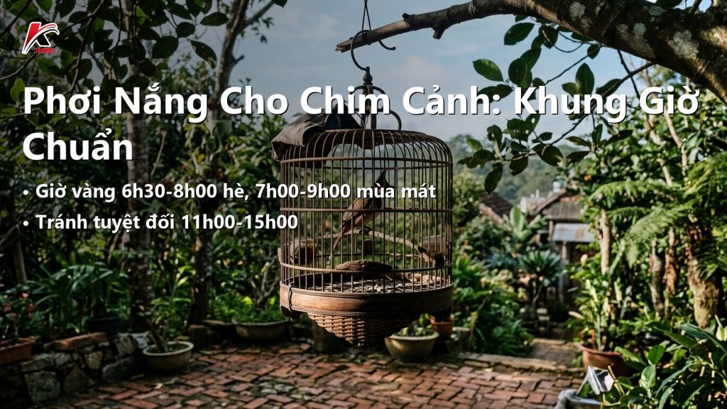 Phơi Nắng Cho Chim Cảnh: Khung Giờ Chuẩn Và Bao Lâu Là Đủ