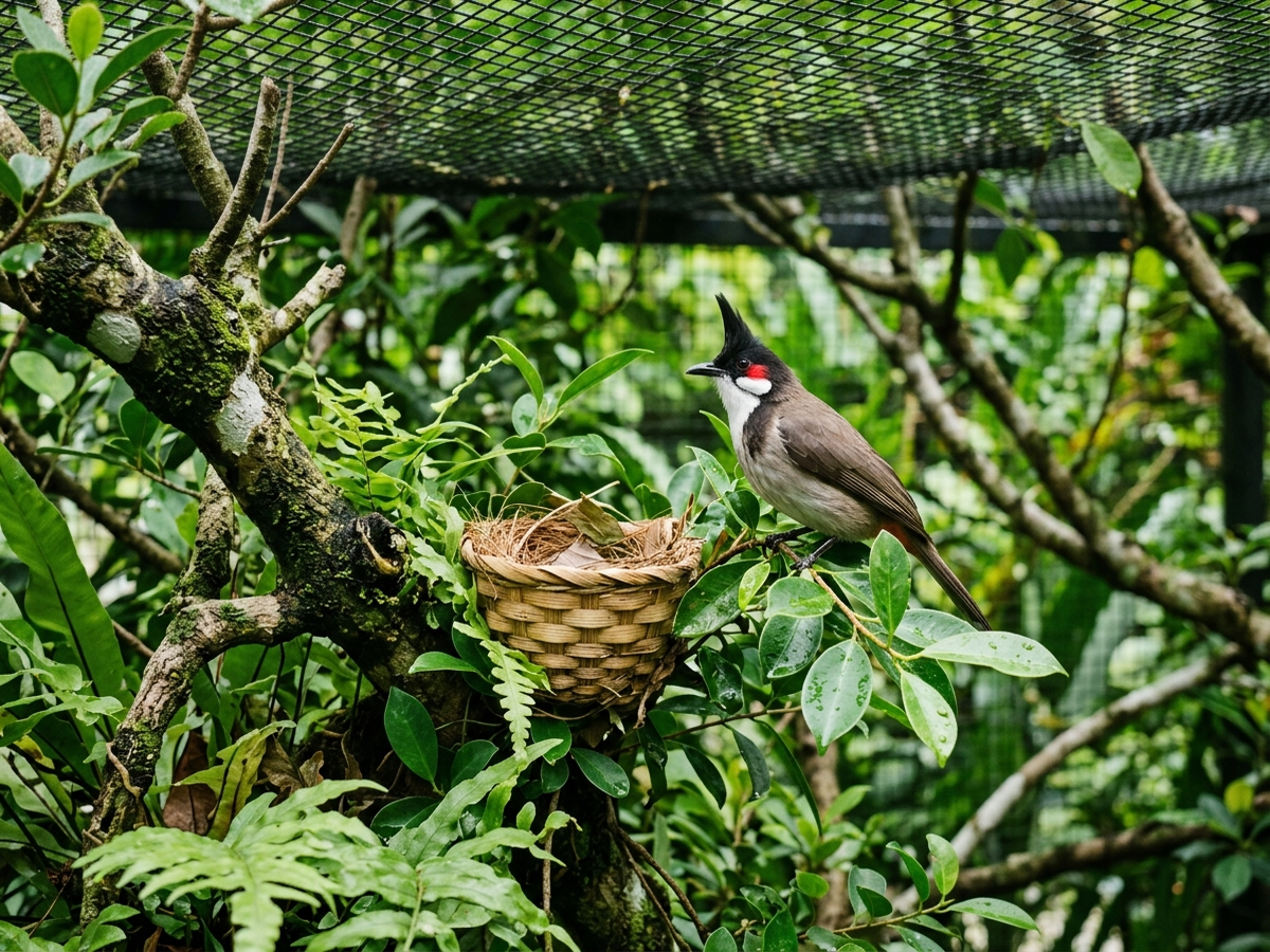 sai lầm chào mào sinh sản khi bố trí tổ và aviary