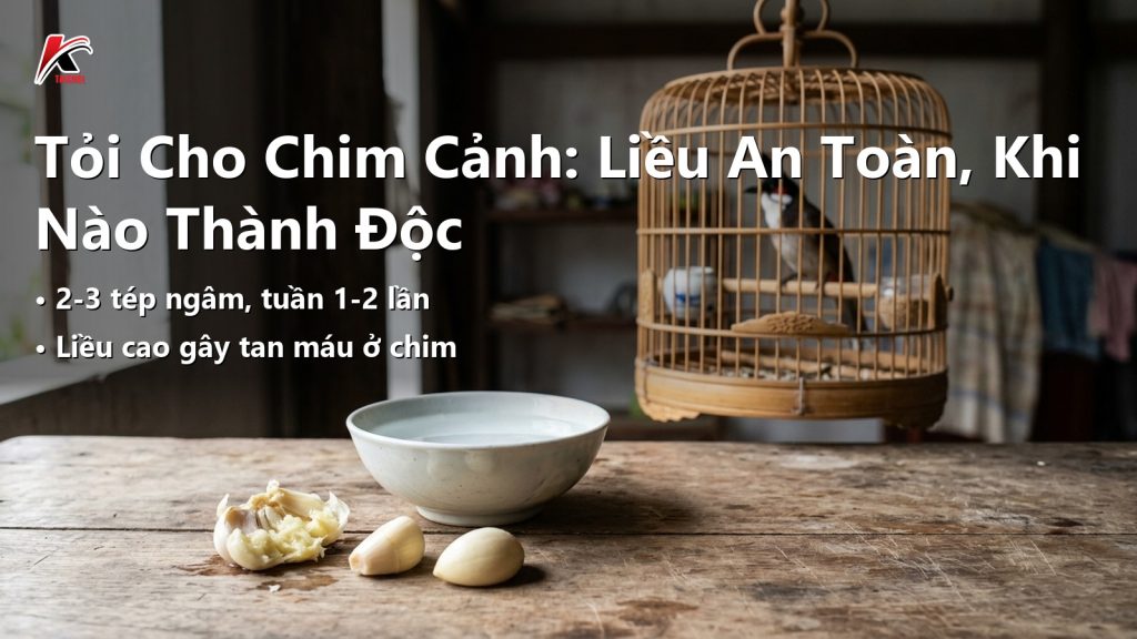 Tỏi Cho Chim Cảnh: Liều Dùng An Toàn, Khi Nào Thành Độc